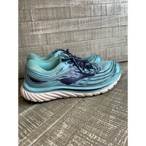 Brooks Glycerin 15 Running Shoes Women's Size 9 Blue Athletic Lace Up Comfort